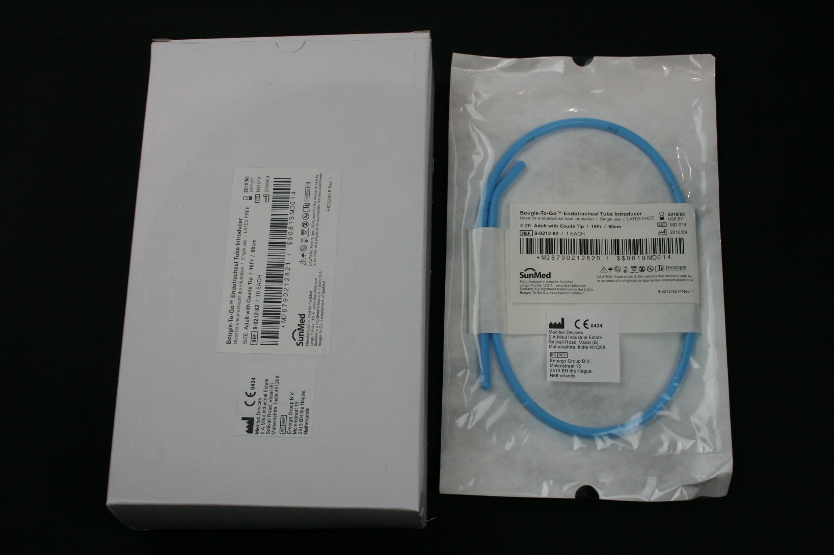 BOUGIE-TO-GO 1 pz. INTRODUTTORE 15frx60cm.,punta Coude